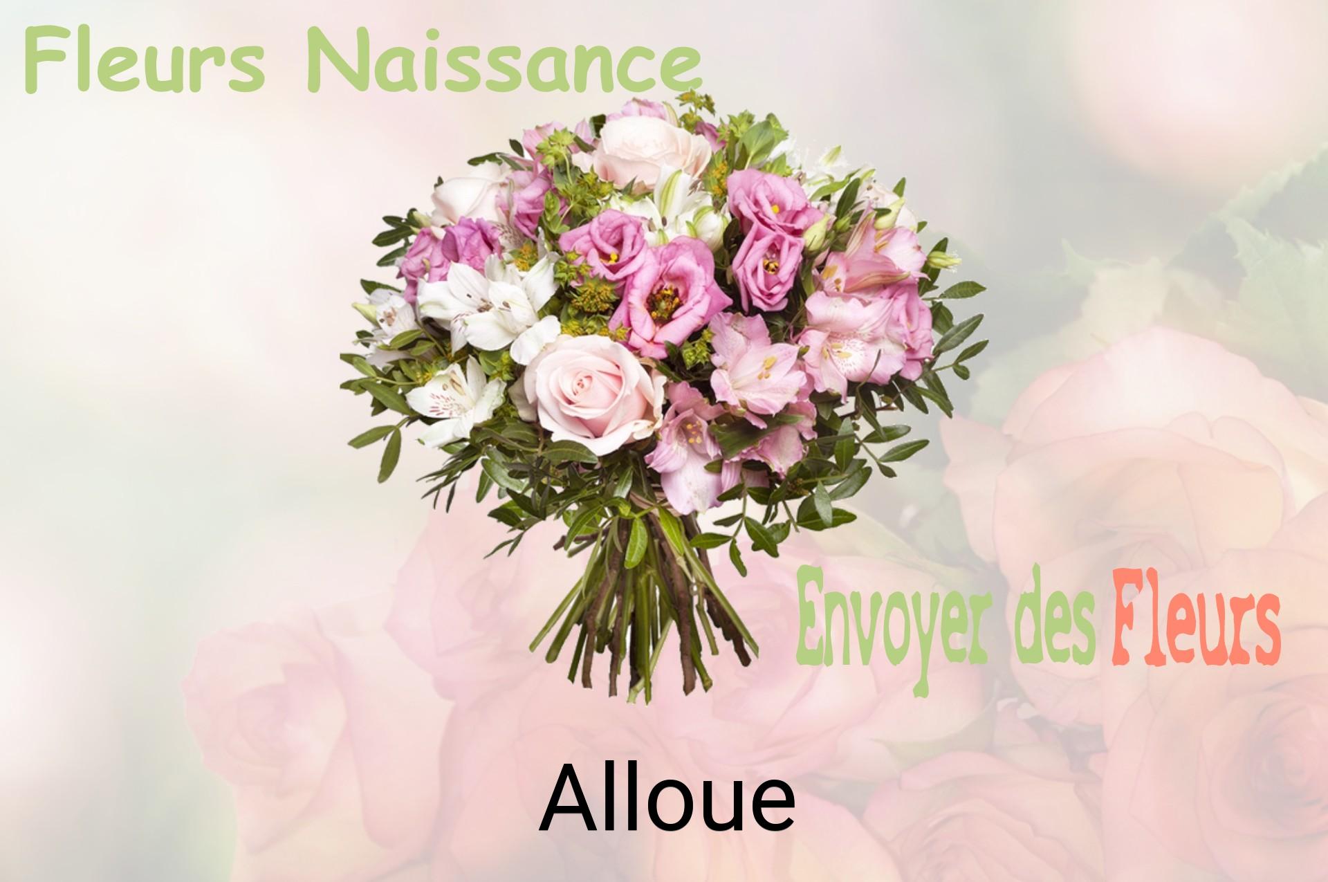 Bouquet de fleurs de naissance livré à Alloue